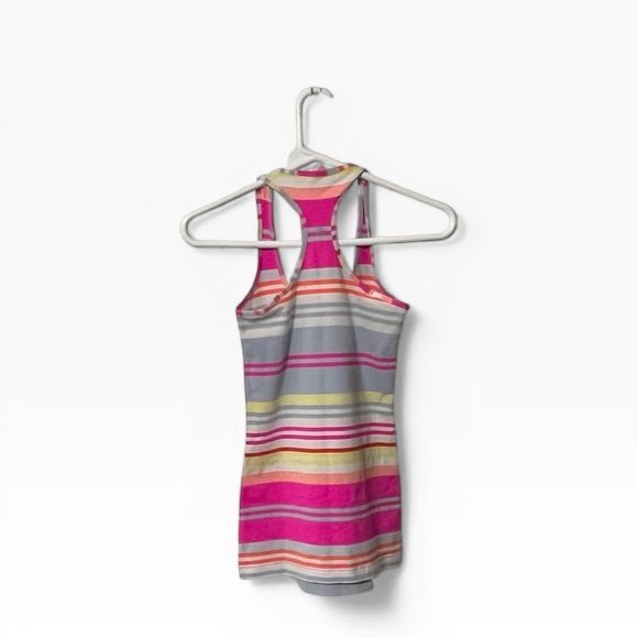 Lululemon Women’s Size 6 Cool Racerback Tank Top Groovy Stripe Multi Colorway - Picture 5 of 6